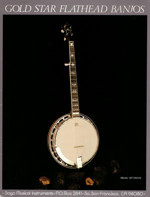 Cover, Gold Star banjo catalog, USA, 1979