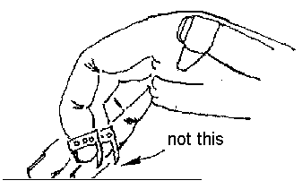 Improper Finger Position